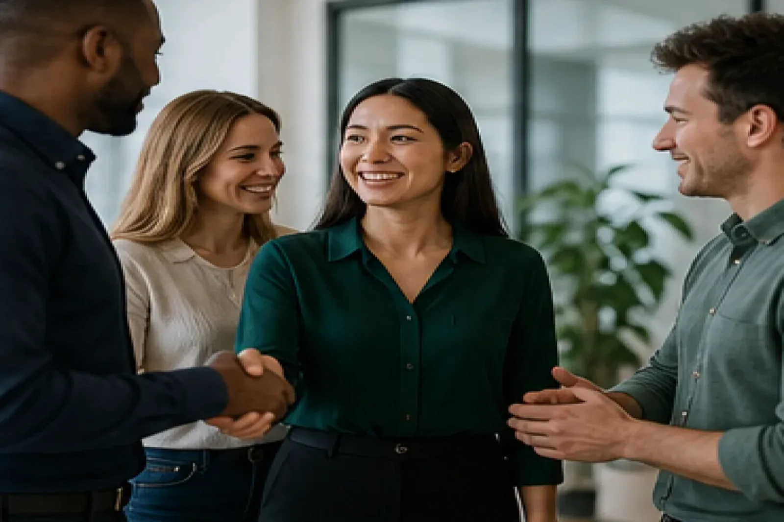 Candidate starting a new role through staffing placement