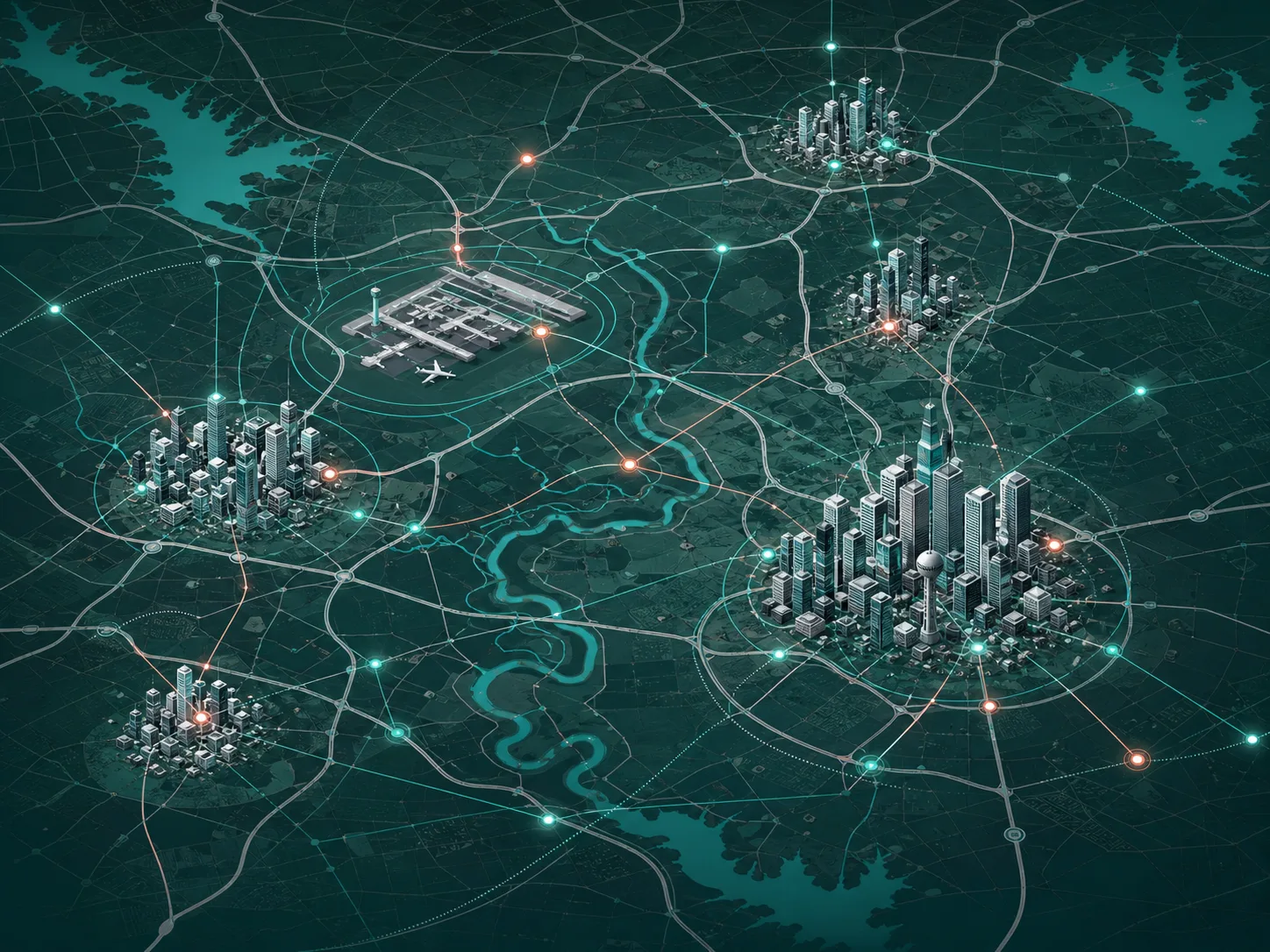 Technology-forward map of the Dallas-Fort Worth talent network