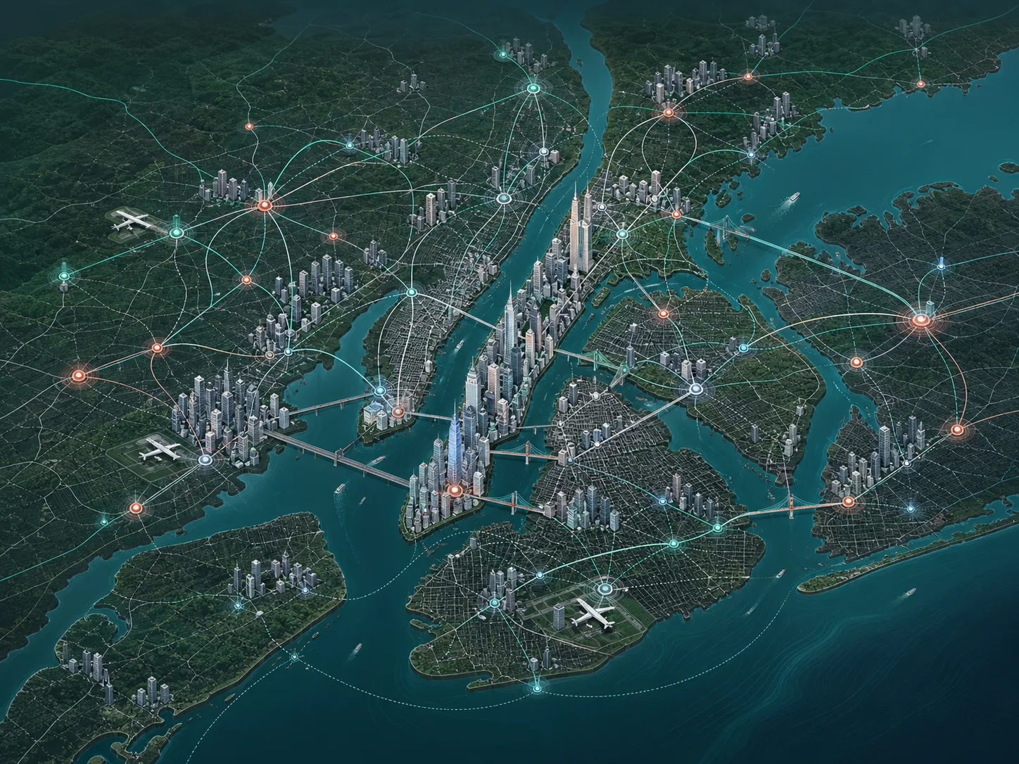 Technology-forward map of TalentoHC's New York City and Tri-State talent network