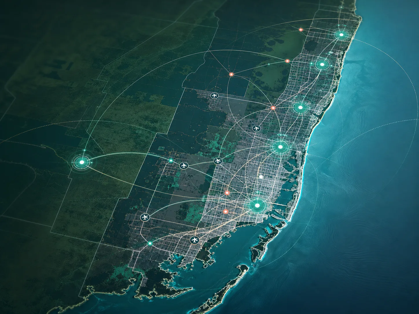Technology-forward map of the South Florida talent network